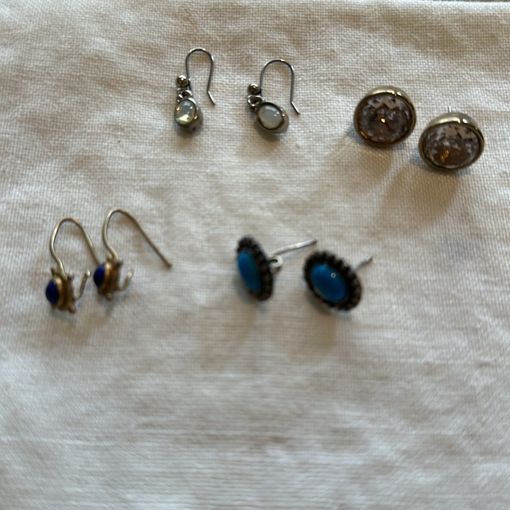 Set of four earrings